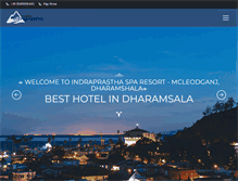 Tablet Screenshot of hotelindraprasthadharamshala.com
